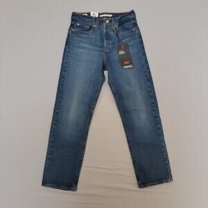 Levi's Wedgie Straight High Rise Jeans Women's 25x26 Button Fly Denim
